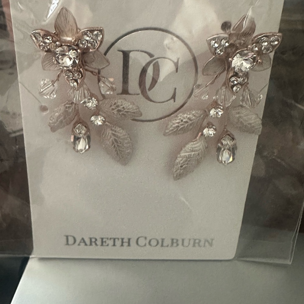 Katie Floral Crystal Earrings from Dareth Colburn